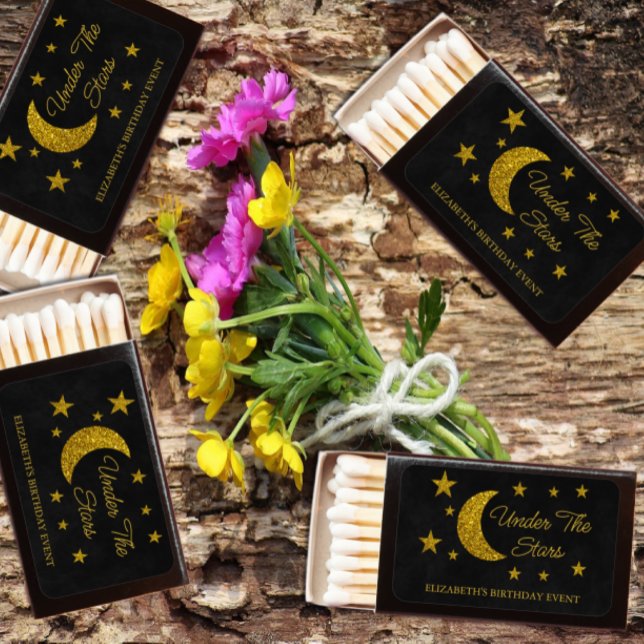 Under The Stars Birthday Matchboxes (Creator Uploaded)