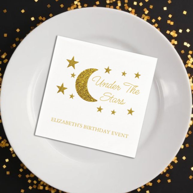 Under The Stars Birthday Napkins (Creator Uploaded)