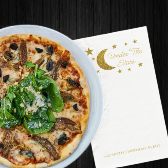 Under The Stars Birthday Paper Guest Towels (Creator Uploaded)