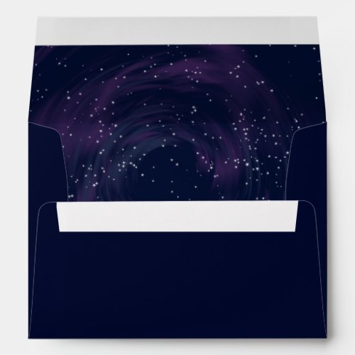 Under the Stars Elegant Starry Midnight Sky Envelope