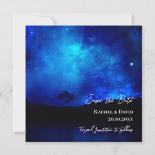 Under the Stars Night Sky Wedding Save The Date