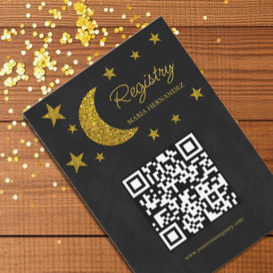 Under The Stars Quinceañera Registry Enclosure Card