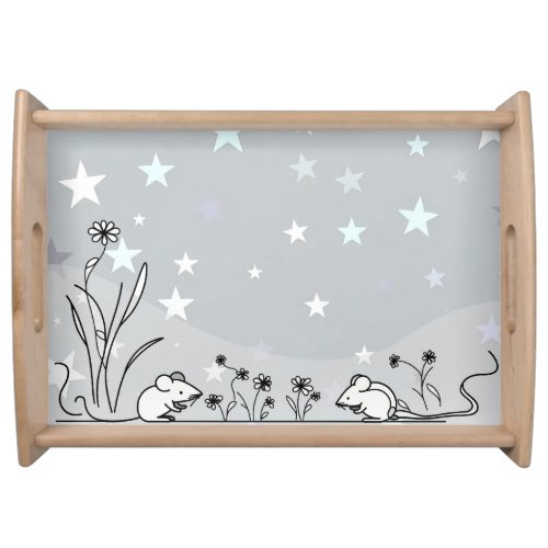 Under the stars serving tray