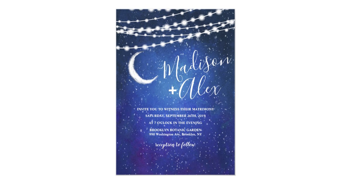 Under the Stars Wedding Invitation | Zazzle.com