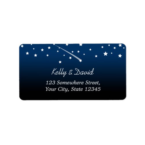 Under the Stars Wedding Return Address Labels