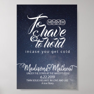Under The Stars Wedding Sign