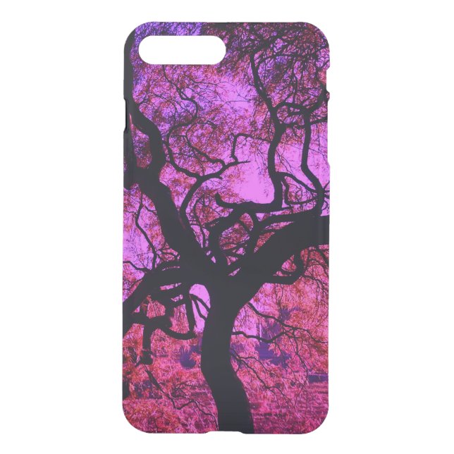 Under The Tree in Pink and Purple Uncommon iPhone Case (Back)