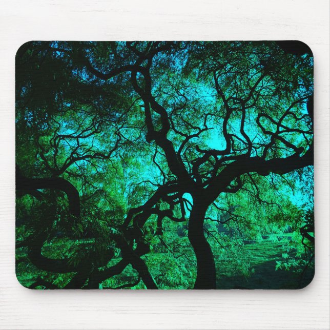 Under The Tree in Turquoise II Mouse Pad (Front)