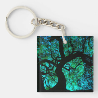 Under The Tree in Turquoise Keychain