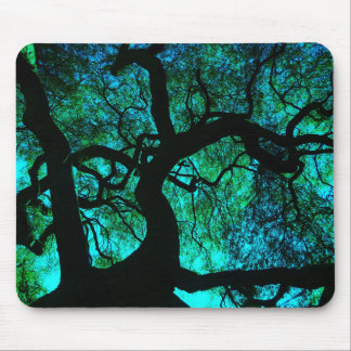 Under The Tree in Turquoise Mouse Pad