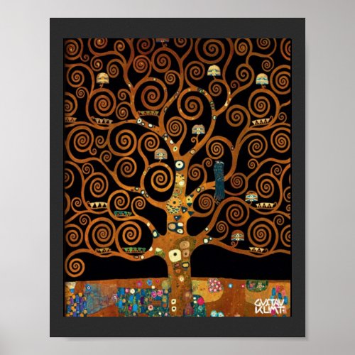 Under the Tree of Life by Gustav Klimt Poster