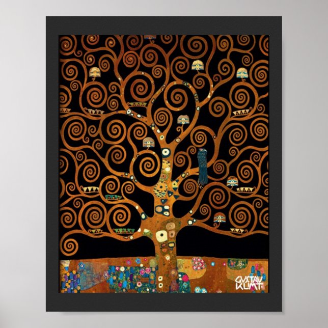 Under the Tree of Life, by Gustav Klimt, Poster (Front)