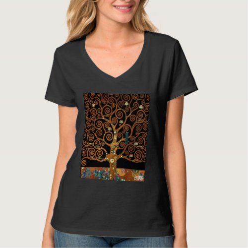 Under the Tree of Life by Gustav Klimt T_Shirt