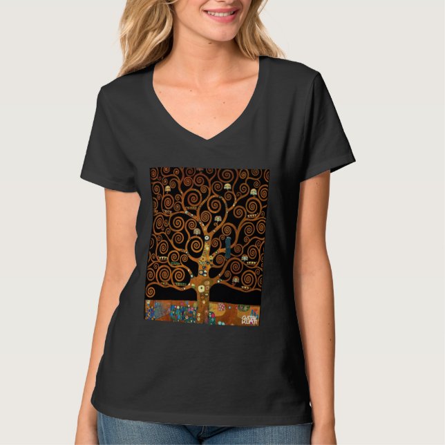 Under the Tree of Life, by Gustav Klimt, T-Shirt (Front)
