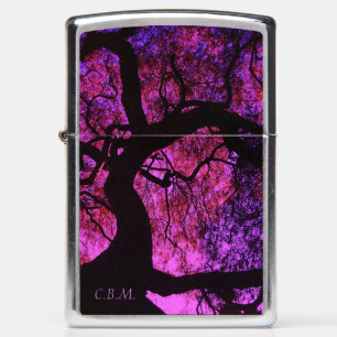 Under the Tree Pink and Purple *Personalized* Zippo Lighter