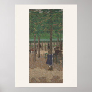 Under the Trees by Manet - Garden Scene Art Poster