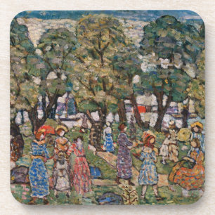 Under the Trees by Maurice Prendergast, Fine Art Beverage Coaster