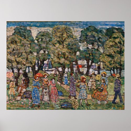 Under the Trees by Maurice Prendergast Fine Art Poster