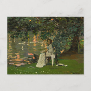 Under The Trees, Ranelagh Sir John Lavery Postcard