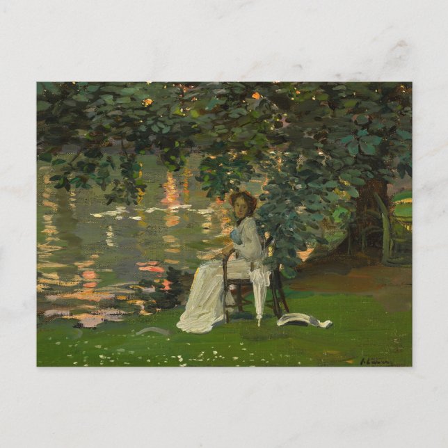 Under The Trees, Ranelagh | Sir John Lavery Postcard (Front)