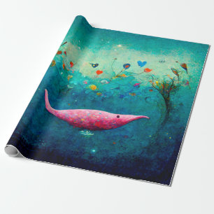 Under the water ocean pattern Wrapping Paper
