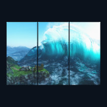 Under the Wave Canvas Print