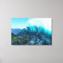 Under the Wave Canvas Print