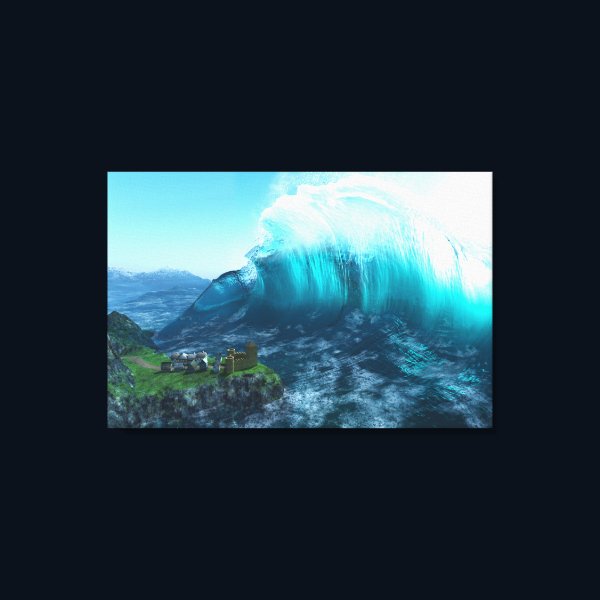 Under the Wave Canvas Print Under the Wave Canvas Print