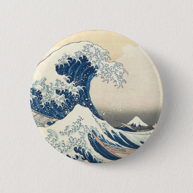 Under the Wave off Kanagawa Button (Front)