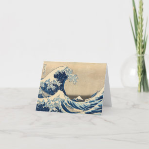 Under the Wave off Kanagawa by Katsushika Hokusai Letterpress Thank You Card