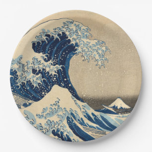 Under the Wave off Kanagawa by Katsushika Hokusai Paper Plates