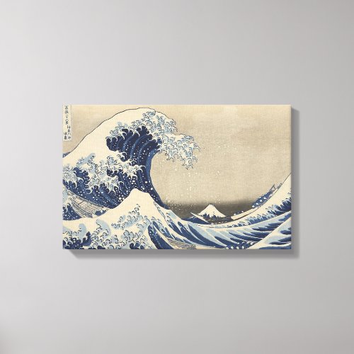 Under the Wave off Kanagawa _ The Great Wave Canvas Print