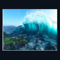 Under the Wave Postcard