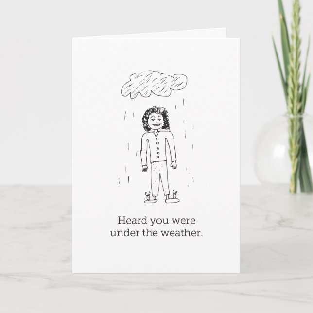 Under the Weather - get well card (Front)