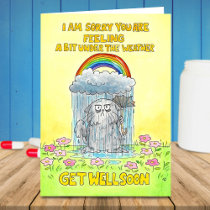 Under the Weather - Get well soon greeting  Card