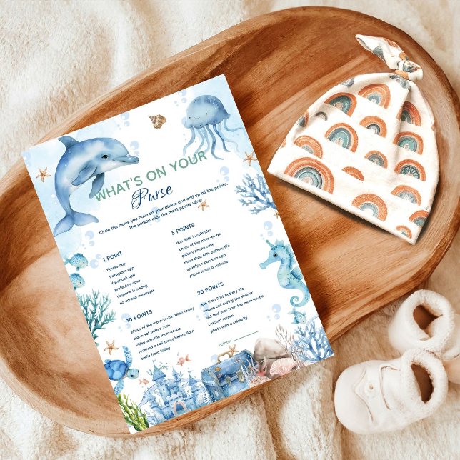 Under the  what's on your purse baby shower game  (Creator Uploaded)