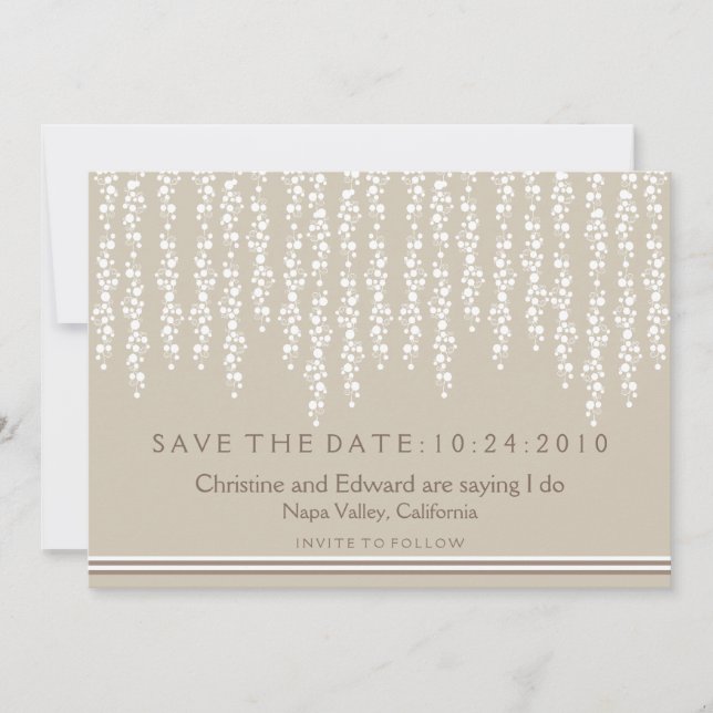 Under the Willow Tree Save the Date Wedding (Front)