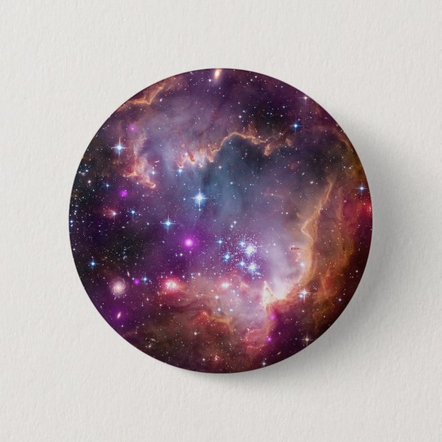 Under the "Wing" of the Small Magellanic Cloud Pinback Button (Front)