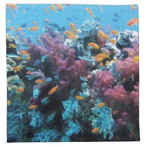 Under water Coral and Fish Cloth Napkin