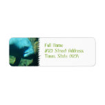 Under Water Manatee  Mailing Labels