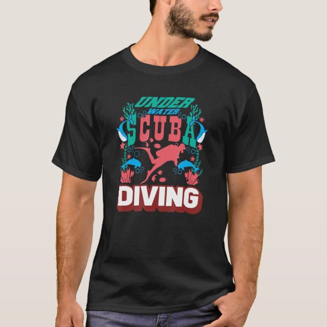 Under Water Scubapro Diving Gear Instructor Scuba T-Shirt (Front)