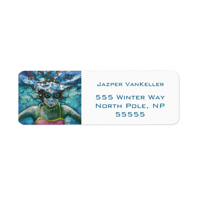 Under Water Swim Label (Front)