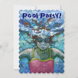 Under Water Swim Party Invite