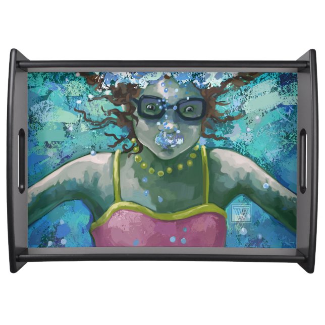 Under Water Swim Serving Tray (Front)