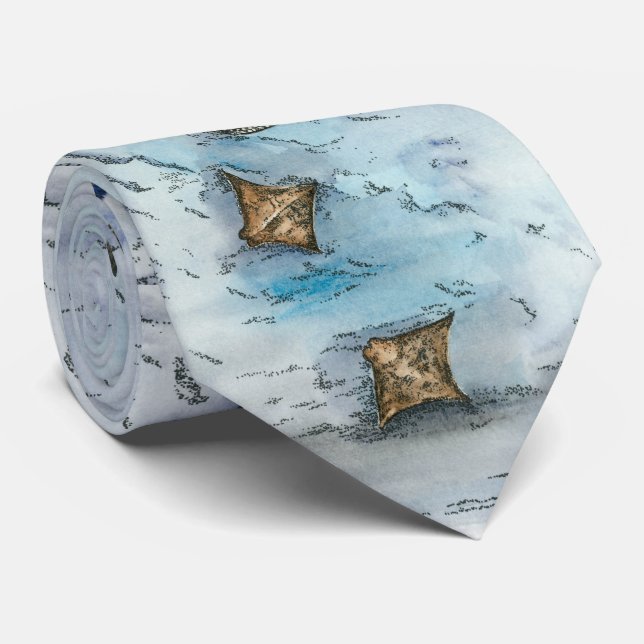 Under Water Themed Neck Tie (Rolled)