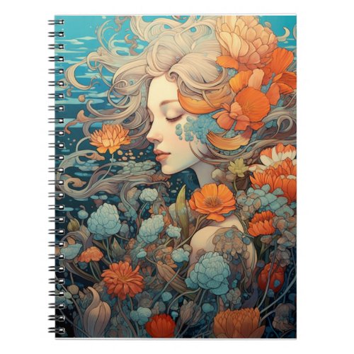 Under Water Themed Spiral Notebook