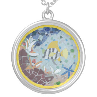 Under Water World Moonfish Mosaic Necklace
