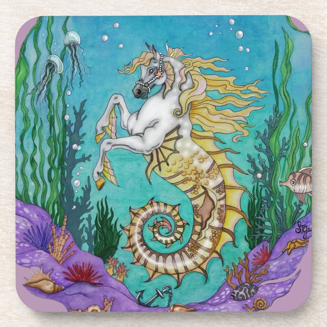 Under WaterHorse Drink Coaster (Front)