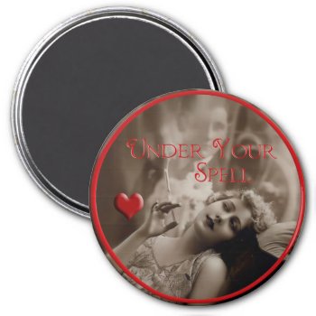 Under Your Spell Vintage Valentine Magnet by DP_Holidays at Zazzle