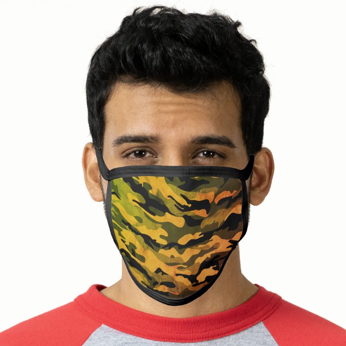 Download Undercover Camo Camouflage Aged Green Yellow Face Mask Zazzle Com Yellowimages Mockups